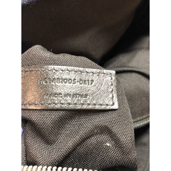 Saint Laurent Rivington Race Backpack Canvas with Leather Black, Blue - Picture 8 of 8